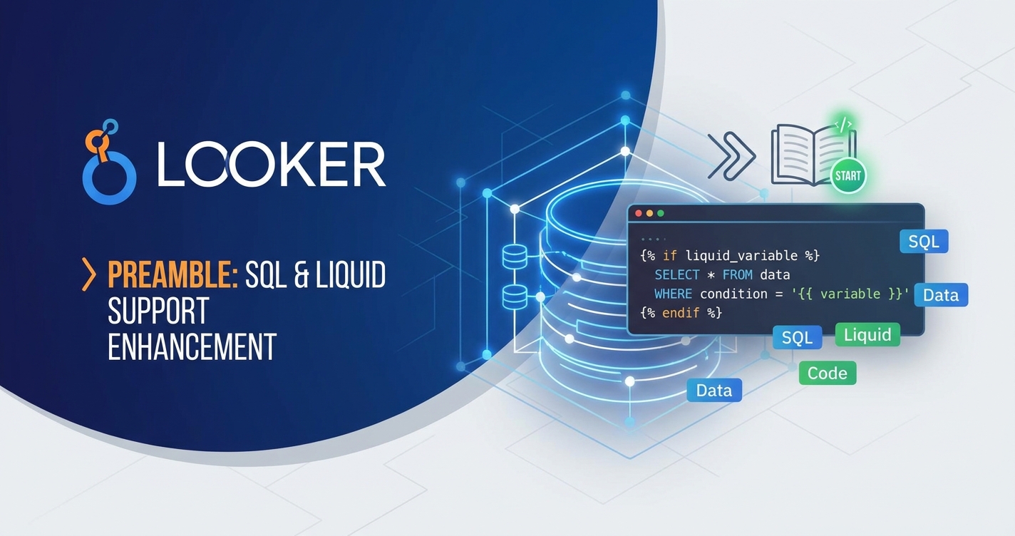 Looker Aprimora SQL Preamble com Suporte Liquid