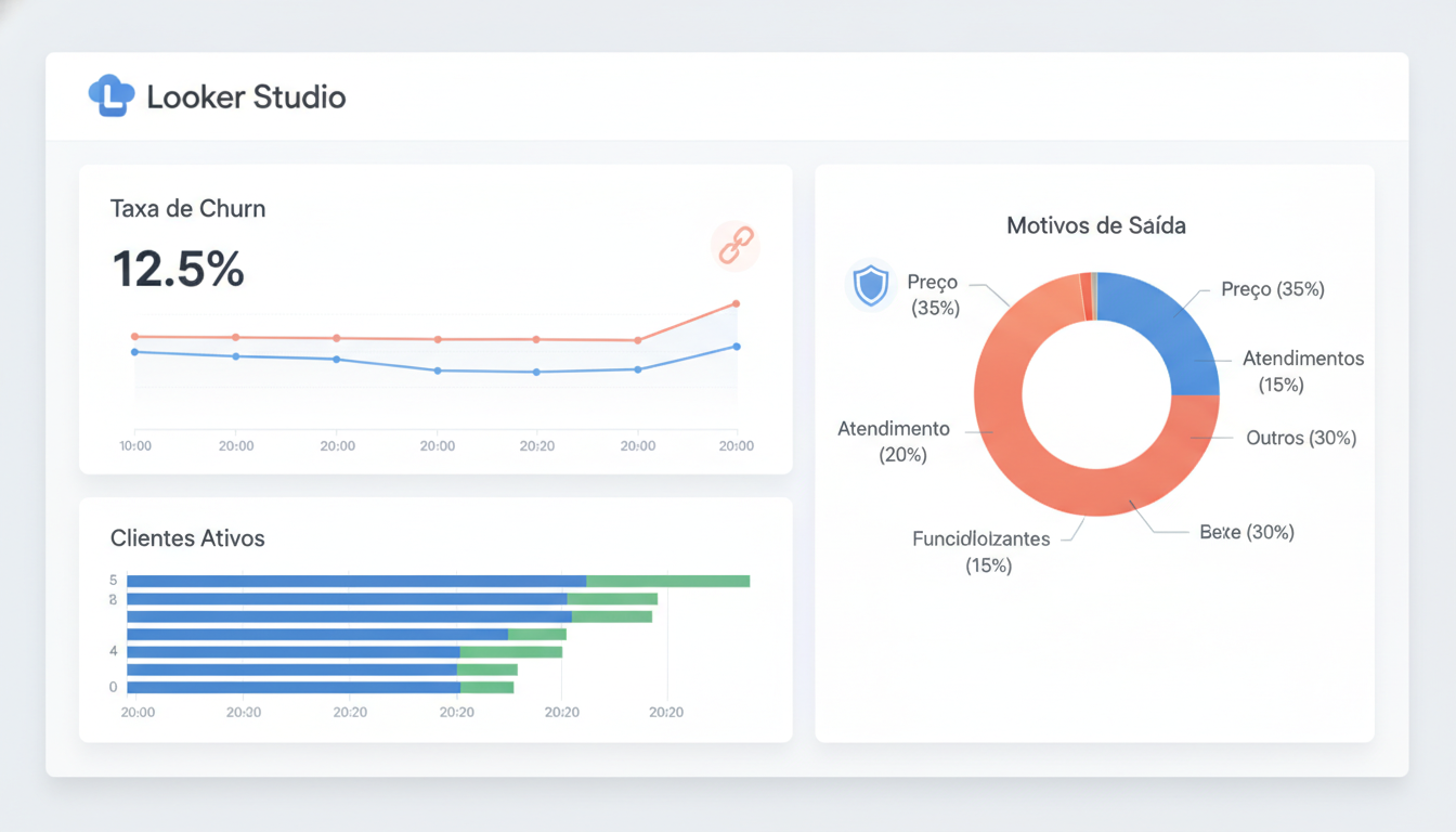 Segure Seus Clientes: Dashboard de Churn no Looker